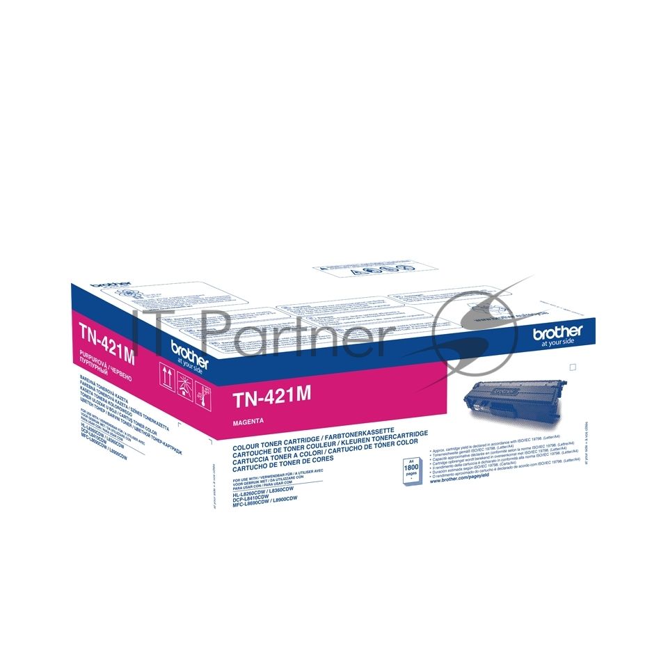 Картридж лазерный Brother TN-421M пурпурный для HLL8260CDW,DCPL8410CDW, MFC-L8690CDW 1 800 стр.