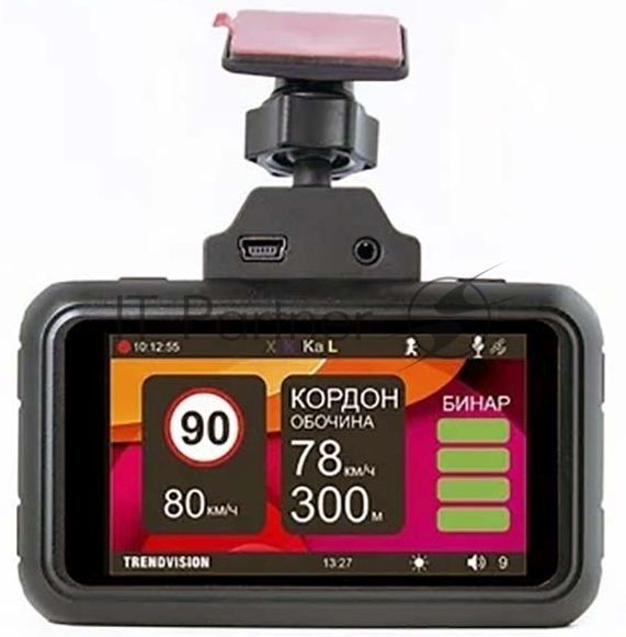 Видеорегистратор с радар-детектором TrendVision Hybrid Signature EVO Wi, 2560x1440, 3", GPS/ГЛОНАСС, Wi-Fi, G-сенсор, датчик движения, GPS-информатор