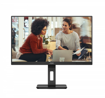 Монитор 27" AOC U27E3UF IPS 3840x2160, 60 Гц, 4 мс, 16:9, 350 кд/м², 2xHDMI 2.0, DP 1.4, 3.5 Jack, динамики (2x2 Вт), USB Hub (4x USB 3.2 Gen 1), HDR10, Adaptive-Sync, черный