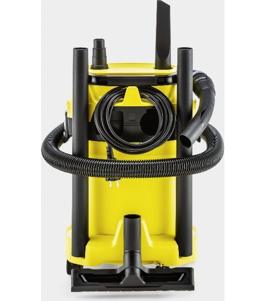 Строительный пылесос Karcher WD 3 P V-17/4/20 желтый, 1000 Вт, уборка сухая/сбор воды, пылесборник мешок/контейнер, 17 л