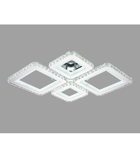 Потолочный светодиодный светильник Ambrella light FA1726/4 CH хром 3000K/4200K/6400K 108W 690*550*100 (ПДУ РАДИО 2.4G)