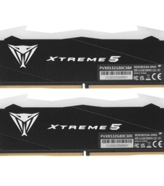 Оперативная память Patriot Viper Xtreme 5 Aurum, DDR5, 32GB (2x16GB), 8000 MHz, CL38, с радиатором, золотистый