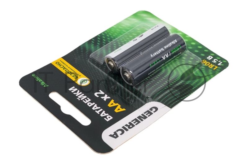 Батарейка щелочная Alkaline LR06/AA (2шт/блистер) GENERICA