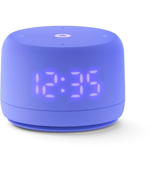 Умная колонка Яндекс Станция Лайт 2 LED, 6Вт, с экраном, 1 динамик, часы, Алиса, BT5.0, Wi-Fi, фиолетовый