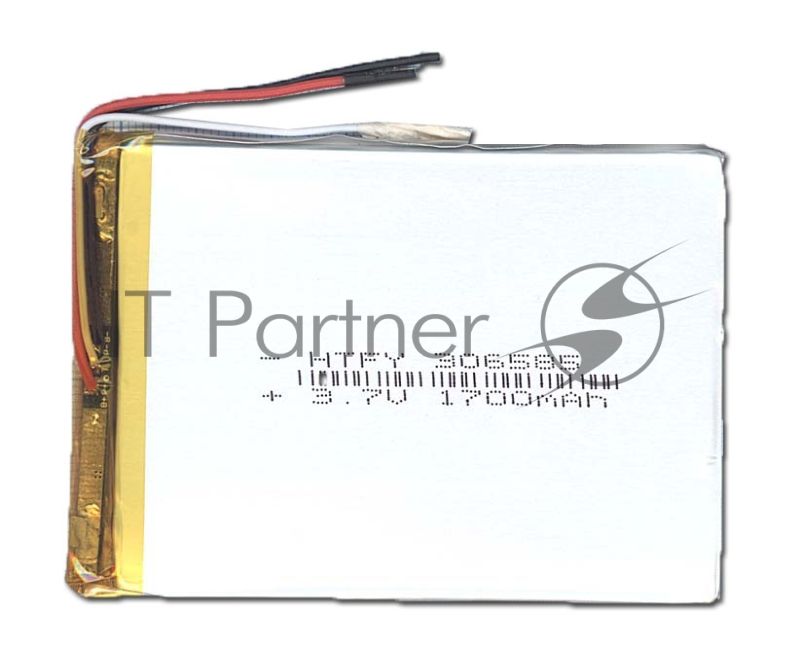 Аккумулятор Li-Pol (батарея) 3*65*85мм 3pin 3.7V/1700mAh