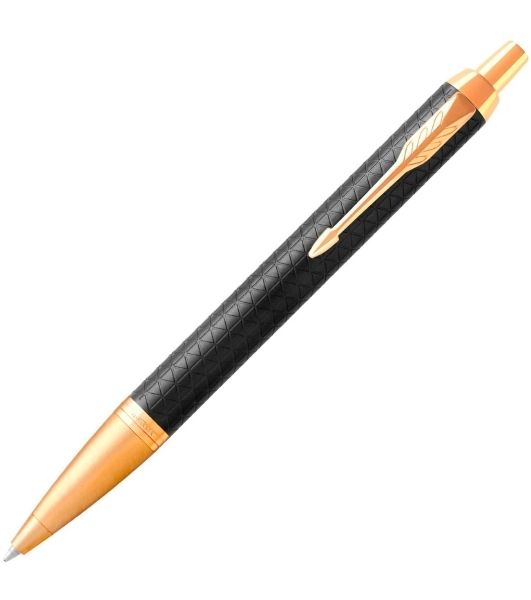 Ручка шариковая Parker IM Premium K323 (CW1931667) Black GT, M, синие чернила, подарочная коробка