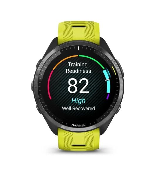Умные часы Garmin Forerunner 965, 1.4" AMOLED, Wi-Fi, Bluetooth, NFC, GPS, 50м, черный / желто-черный
