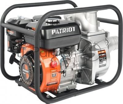 Мотопомпа Patriot MP 3060 S 335101430 Двиг. 4-т, АИ-92, 196сс, 6.5 л.с., самовсас., макс.производит.60 м/ч (1000 л/м), макс.глуб.всас.8 м., макс.нап.30 м., диам.патруб.3", бак 3,5 л, вес 25