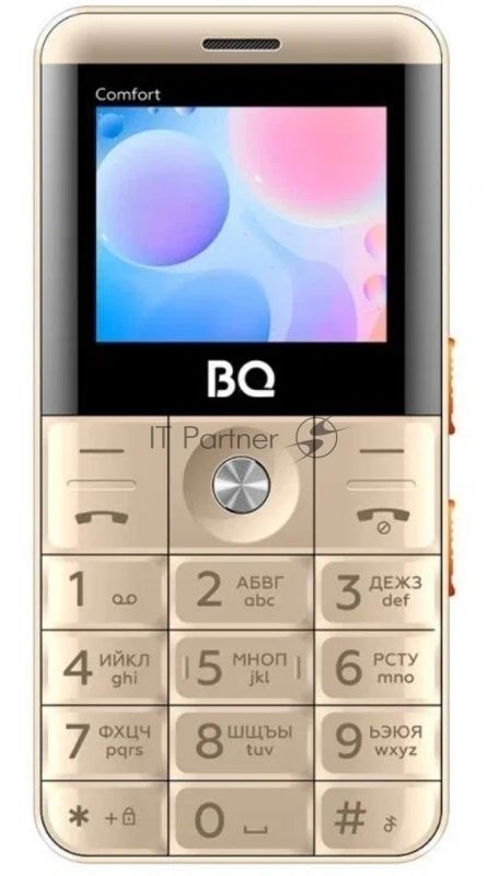 Мобильный телефон BQ 2006 Comfort золотой/черный