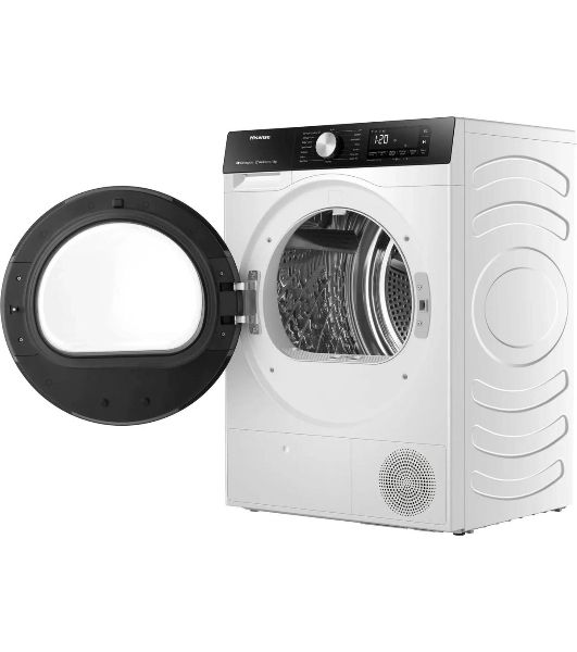 Сушильная машина Hisense DH3S702UWDE белый, 7 кг, сушка - конденсационная, программ - 16, 59.5 x 84.5 x 54 см