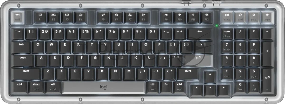 Клавиатура Logitech Alto Keys K98M беспроводная, Bluetooth, радиоканал, серый