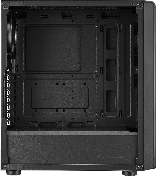 Компьютерный корпус без блока питания Cooler Master Elite 500, 2xUSB3.2, 1x120Fan, w/o PSU, Black, w/o ODD, Window TG left panel, ATX