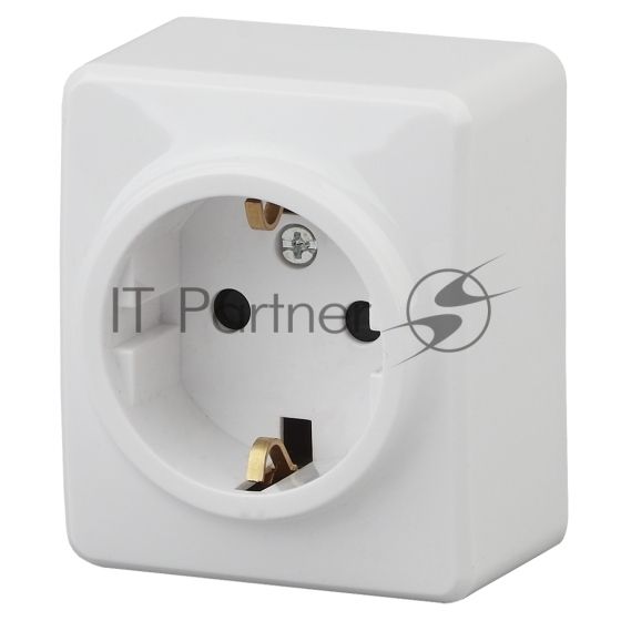 Розетка ЭРА 11-2203-01 2P+E Schuko, 16АХ-250В, ОУ, Эксперт, белый (16/160/3200) |Б0020685 |