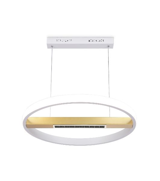 Светильник Ambrella light FL51488 WH/GD белый/золото 62W 3000K-6400K D600*1000 (ПДУ ИК)