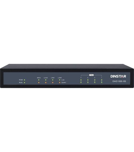 Шлюз IP Dinstar DAG1000-8S черный