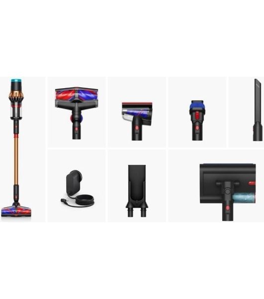 Пылесос вертикальный Dyson V16 Piston Animal Submarine черный/медь, питание от аккумулятора, 315 Вт, уборка сухая/влажная, пылесборник 1,3 л