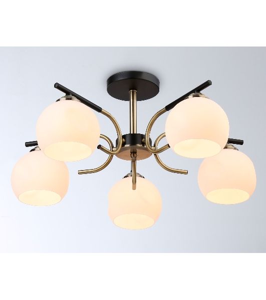 Светильник Ambrella light TR303312/5 BK/SB/FR черный/бронза/белый матовый E27*5 max 60W D560*250
