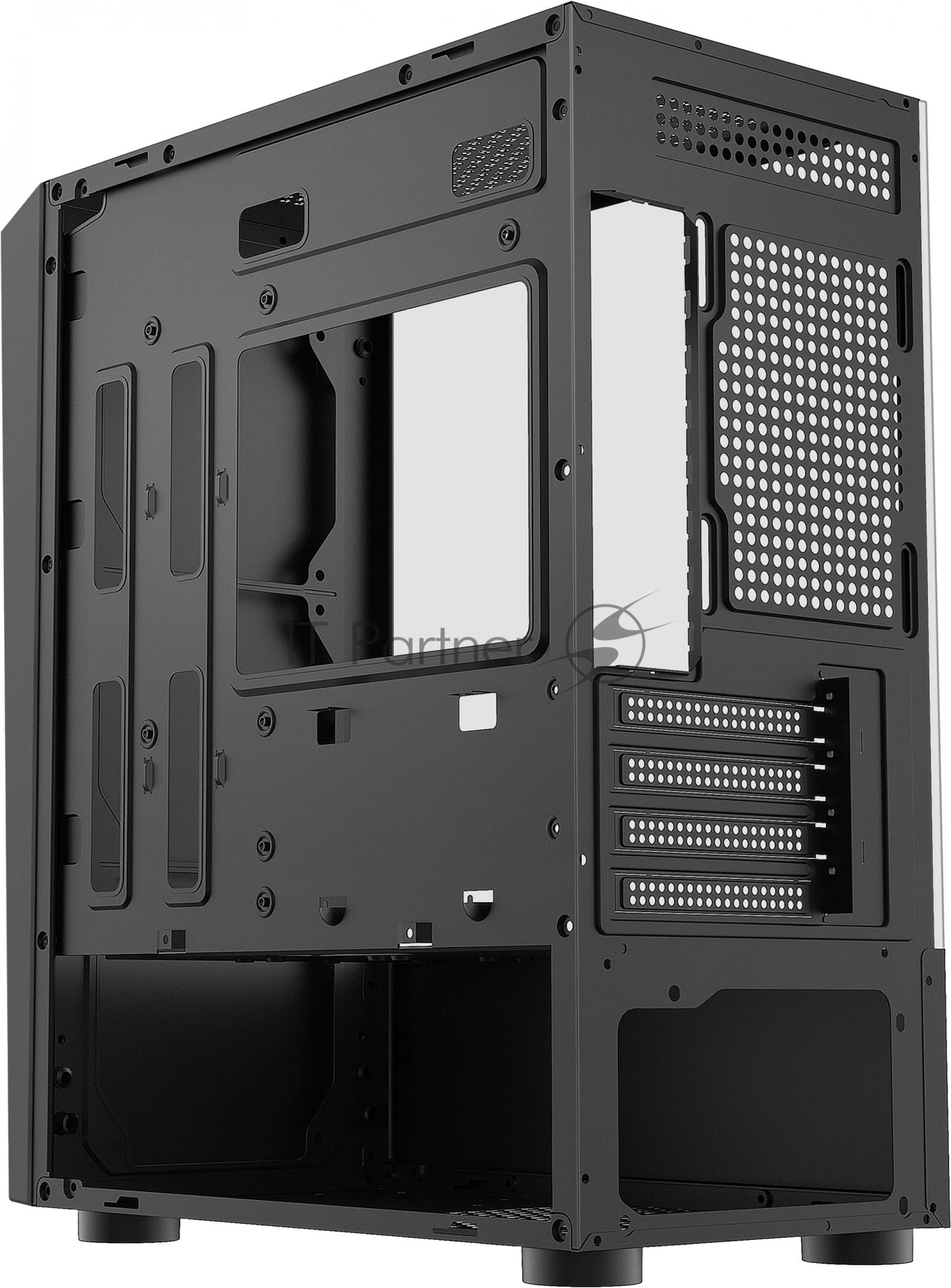 Компьютерный корпус Bloody BD-CC102F черный без БП mATX 2x120мм 2xUSB 2.0 1xUSB 3.0 audio bott PSU