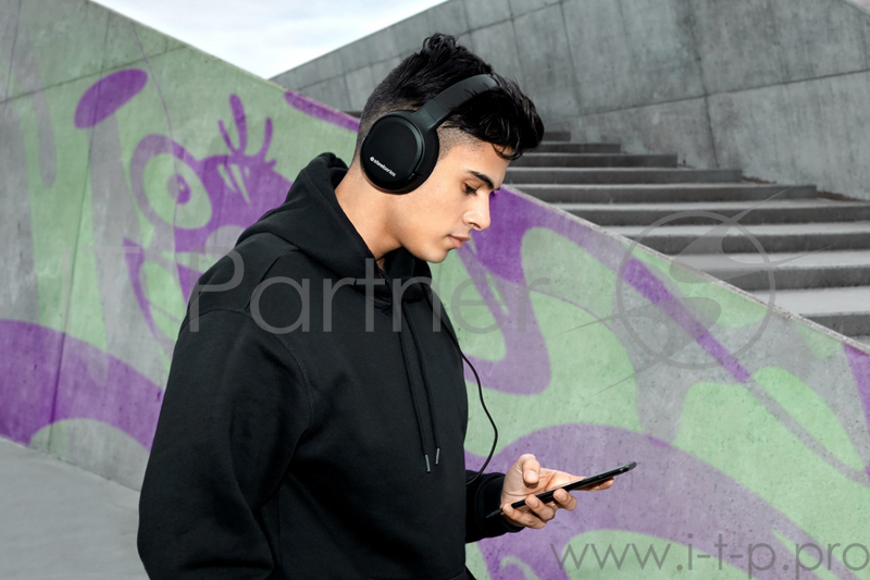 Наушники с микрофоном Steelseries Arctis 1 черный 3м мониторы Radio оголовье