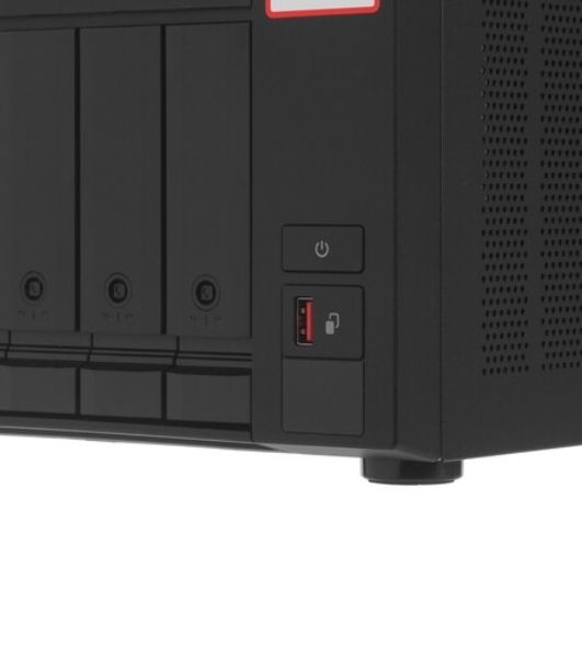 Сетевое хранилище без дисков SMB QNAP TVS-675-8G NAS, 6-tray w/o HDD, 2xM.2 SSD Slot, 1xHDMI-port. CPU 8-сore 64-bit x86 KX-U6580 2.5 GHz, 8GB DDR4 (1 x 8GB) up to 64GB (2 x 32GB), 2x 2.5 Gigabit LAN