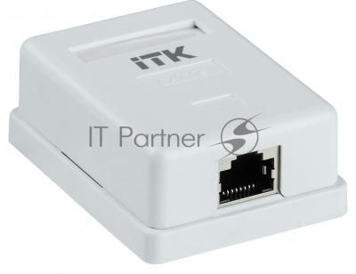 Настенная инф. розетка RJ45 кат. 5E FTP 1-порт