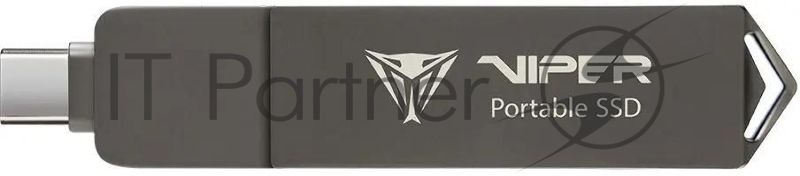 Внешний SSD Patriot Viper, 2TB, USB 3.2 Gen 2 Type-A/Type-C, R/W 1000/1000, черный