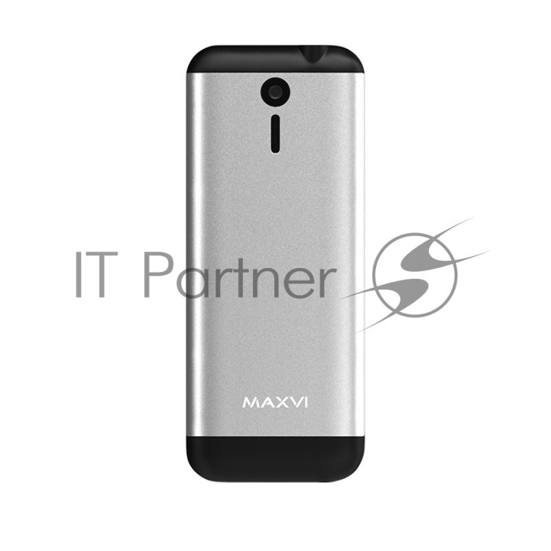 Мобильный телефон Maxvi X10 серебристый металлик