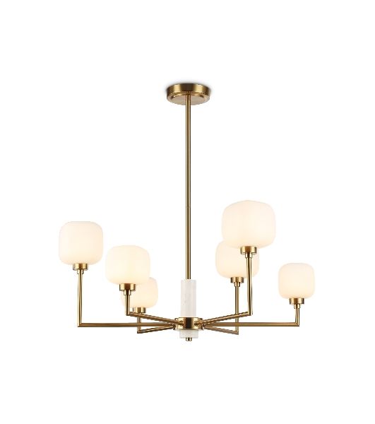 Люстра Ambrella light LH53015/6 BS/FR латунь/белый матовый G9*6 max 40W D690*680