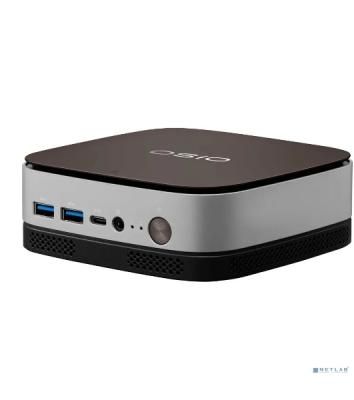 Мини ПК Osio BaseLine B51i-017 i5 1235U (1.3) 16Gb SSD 512Gb Iris Xe Win 11Pro 64 GbitEth WiFi BT 59.85W коричневый/серебристый