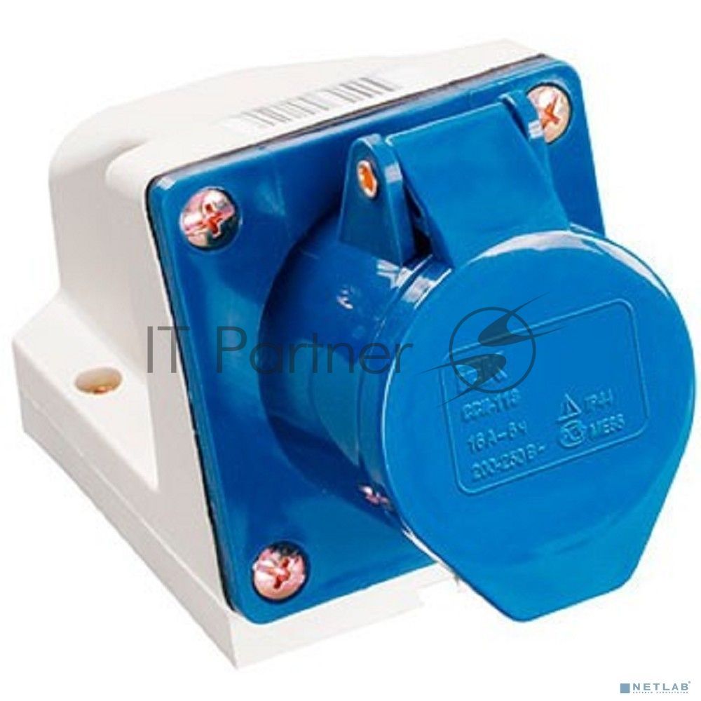 Розетка ОП 16А 220В 2P+PЕ ССИ-113 IP44 IEK PSR11-016-3