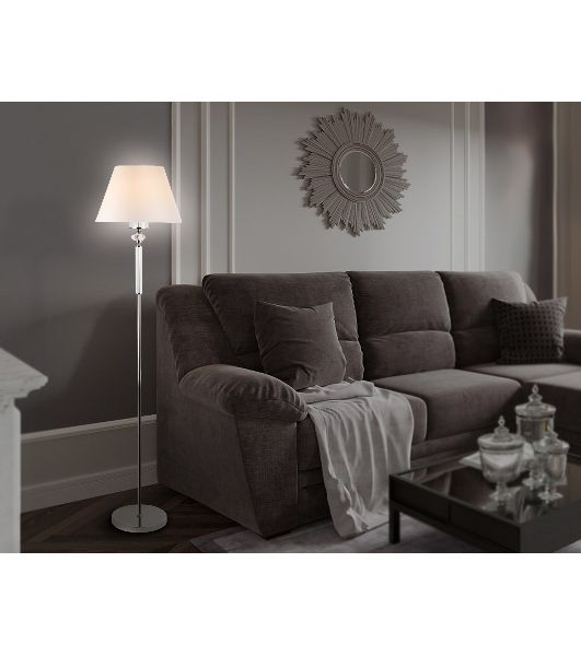 Светильник Ambrella light LH71008 BN/WH никель/белый E27 max 60W D360*1550