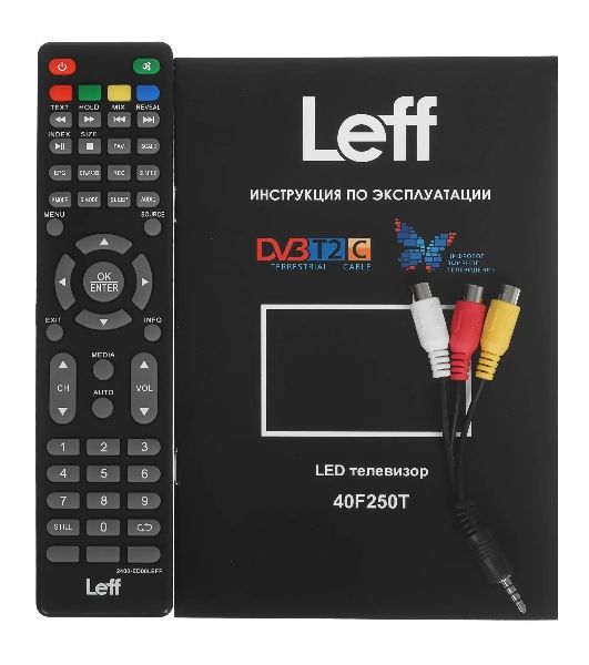 Телевизор LEFF 40" 40F250T черный DLED FHD 60Hz
