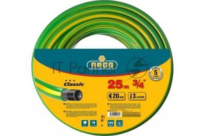 Шланг RACO CLASSIC 40306-3/4-25_z01  поливочный, 20атм., армированный, 3-х слойный, 3/4"х25м