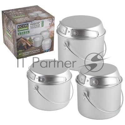 Набор котелков походных (1л; 2л; 3л) Camp-S1