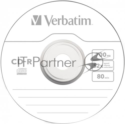 Диск CD-R Verbatim 700 Mb, 52x, Shrink (50), DataLife (50/600)