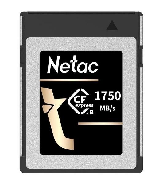 Флеш карта CFexpress 512Gb Netac CF2000 NT02CF2000-512G-S PCIe Gen 3x2 Type B cards, up to 1750MB/1650MB/
