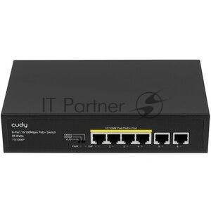 Коммутатор Cudy FS106P, 6×100 Мбит/с, неуправляемый