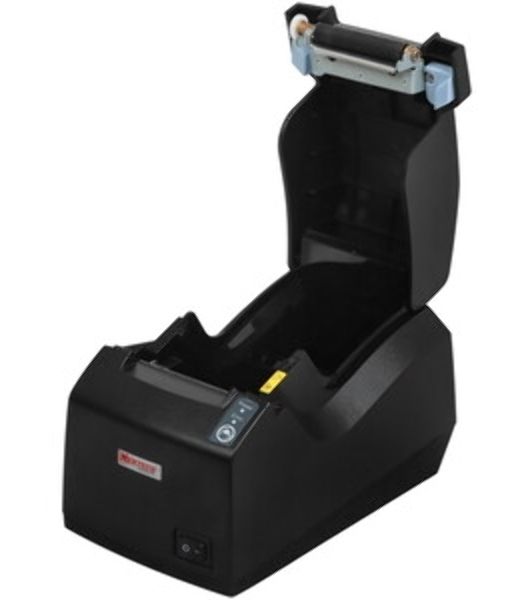 Чековый принтер Mertech G58 прямая термопечать, 203 dpi, 100 мм/сек, Ethernet, RS-232, USB, черный