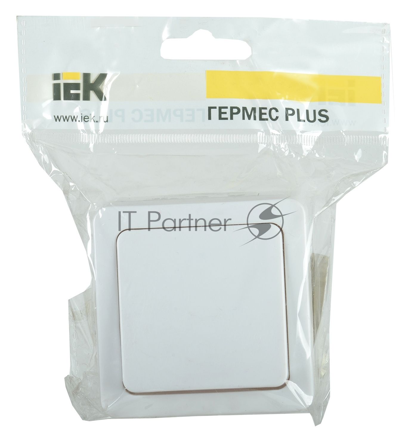Выключатель IEK EVMP10-K01-10-54-EC ВС20-1-0-ГПБ выкл 1кл о/у IP54 (цвет клавиш: белый) ГЕРМЕС PLUS