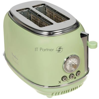 Тостер Tesler TT-245 зеленый, 815 Вт, 2 слота