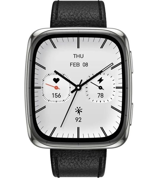 Умные часы Amazfit Active 2S A2440, 1.75" AMOLED, GPS, Bluetooth 5.2, WR50, черный/серебристый