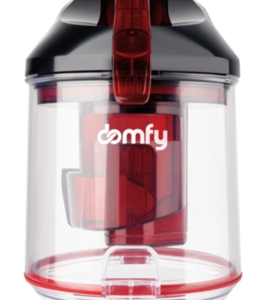 Пылесос Domfy DSC-VC704 черный/красный, 400/2400 Вт, уборка сухая, пылесборник контейнер 3 л