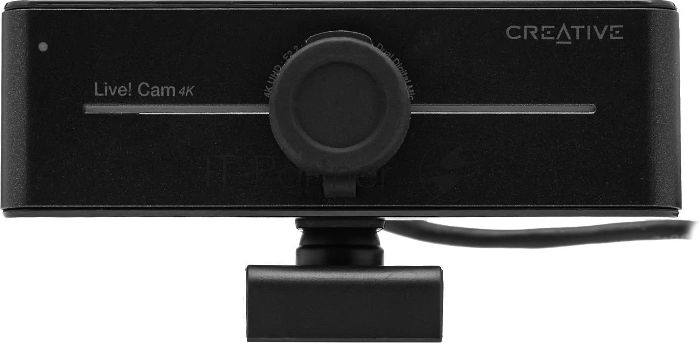 Веб-камера Creative Live! Cam 4K 3840x2160, 30 кадр/с, USB Type-A, микрофон, шторка приватности, универсальное крепление