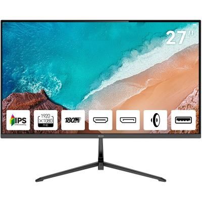 Монитор 27" Aiwa MD2712 IPS 1920x1080, 180 Гц, 1 мс, 16:9, 300 кд/м², 2xHDMI 2.0, DP 1.2, 3.5 Jack, USB Hub (1x USB), динамики (2x2 Вт), HDR10, FreeSync, G-Sync, черный