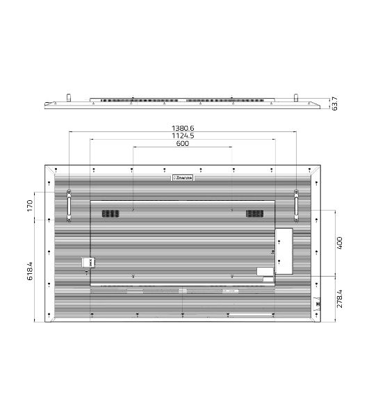 Панель Hisense 75" 75DM66D черный D-LED DID LED 8ms 16:9 HDMI M/M матовая 1200:1 500cd 178гр/178гр 3840x2160 DP 4K USB 29кг