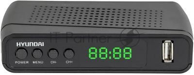 Приставка для цифрового ТВ Hyundai H-DVB520 черный, DVB-T2, DVB-T, DVB-C, HDMI, USB 2.0 х2 Приставка для цифрового ТВ Hyundai H-DVB520 черный, DVB-T2, DVB-T, DVB-C, HDMI, USB 2.0 х2