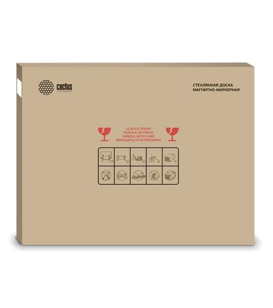 Демонстрационная доска Cactus CS-GbD-90x120-WT стекло стеклянная 90x120 см белый