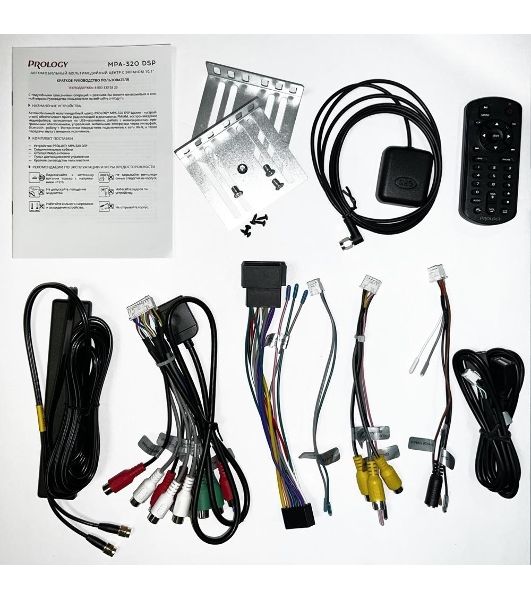 Автомагнитола Prology MPA-320 DSP, 2 DIN, 10", Android 10, Bluetooth, USB Type-A, AUX, GPS, 4G, пульт ДУ