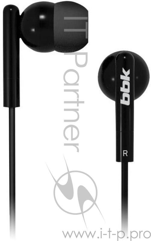 Проводные наушники BBK EP-1003S черный, вкладыши