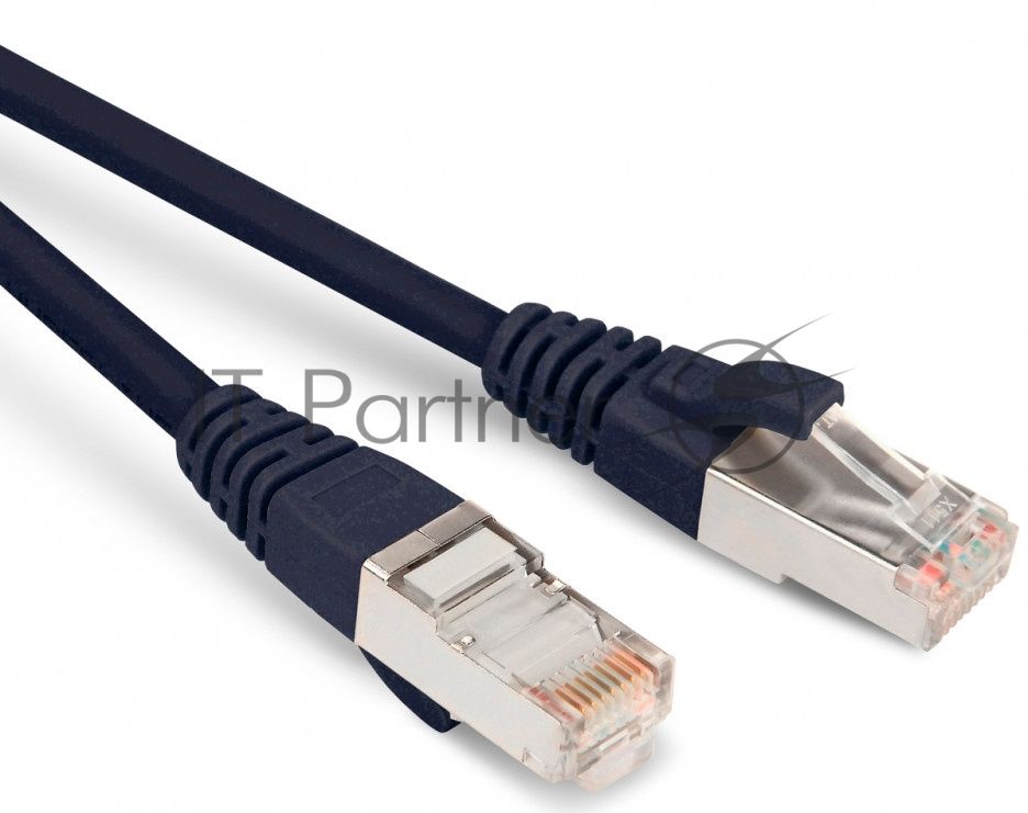 Патч-корд Hyperline F/UTP, экранированный, Cat.5е, LSZH, 5 м, черный PC-LPM-STP-RJ45-RJ45-C5e-5M-LSZH-BK